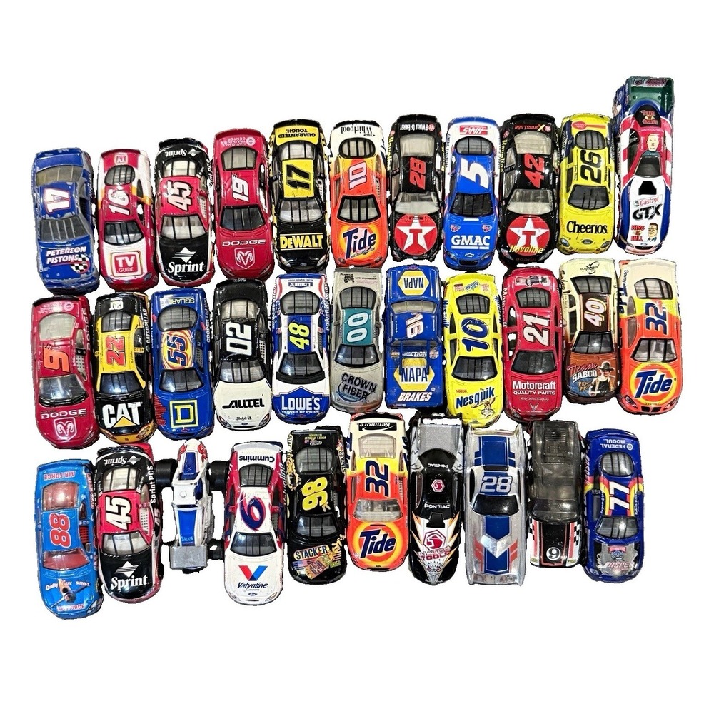NASCAR 1:64 Diecast Car Lot (32) Loose Stock Cars Tide Sprint NAPA Matco Racing
